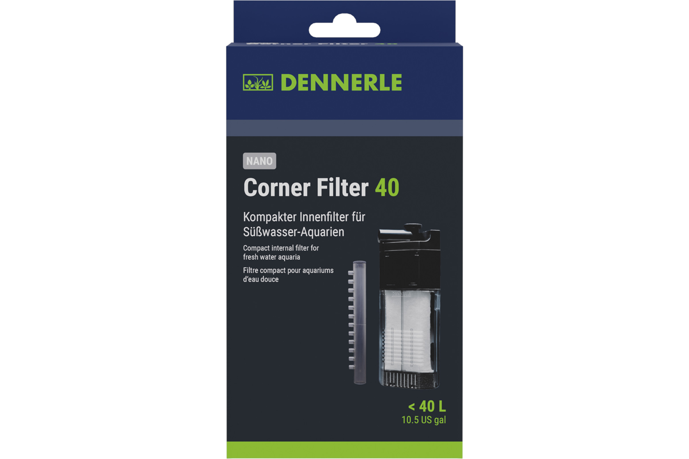 Dennerle Nano Clean Eckfilter (Corner Filter 40) - Garnelensicher!